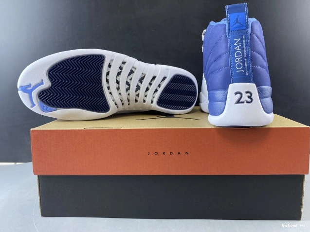 130690-404 Air Retro 12 Jordan Stone Blue 1004